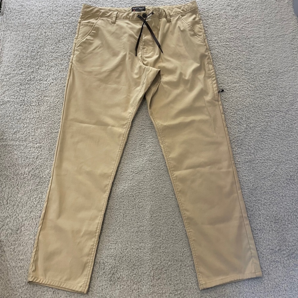 686 Everywhere Pant Mens 38x31 (Tag 38x34) Khaki Slim Fit Technical Chino